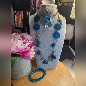 Blue Jewelry Set